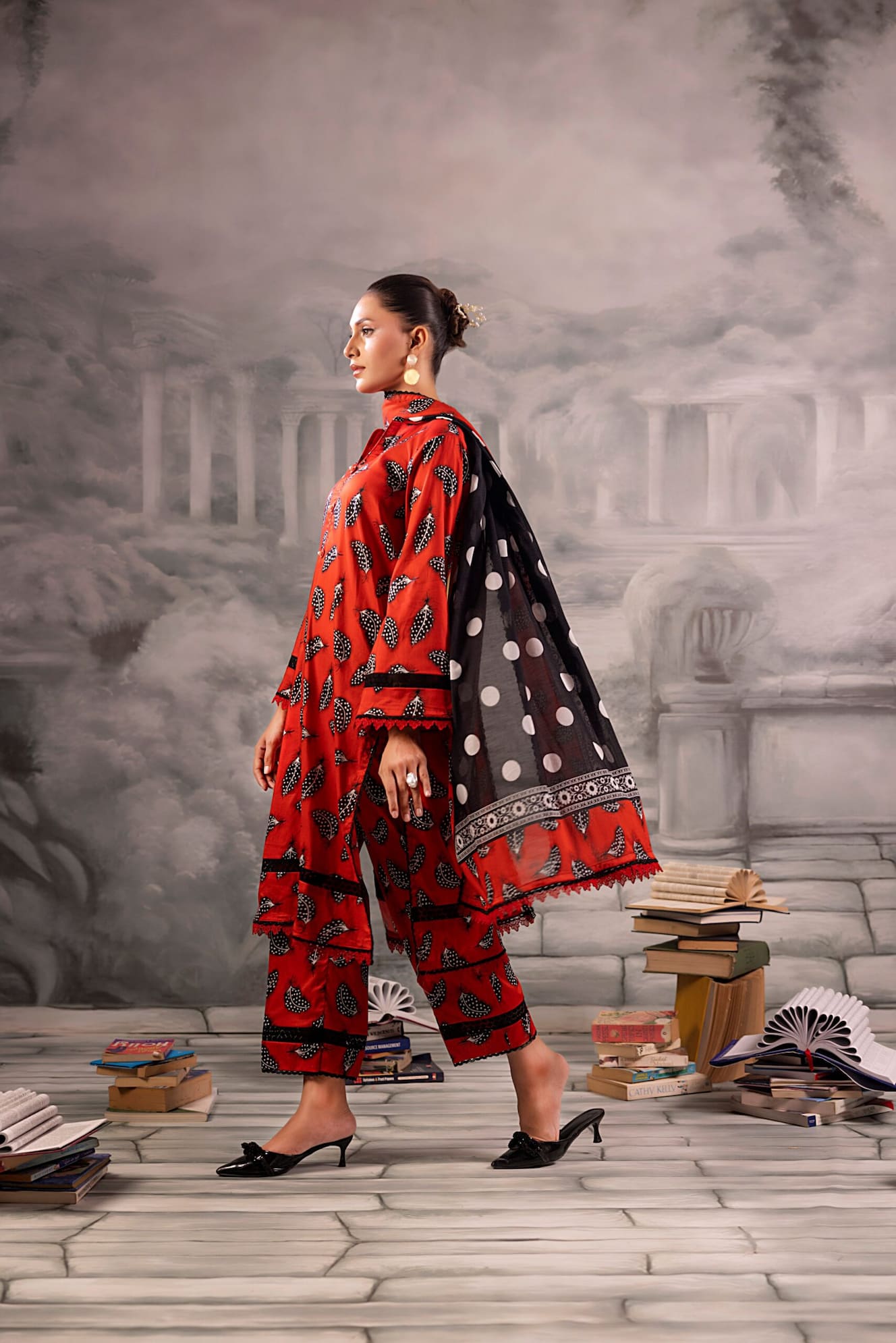 Chandni Digital Printed Lawn Unstitched 3 Piece Suit