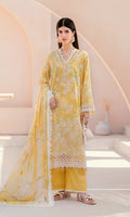 Fatima Embroidered Lawn Unstitched 3 Piece Suit — Classic Edit