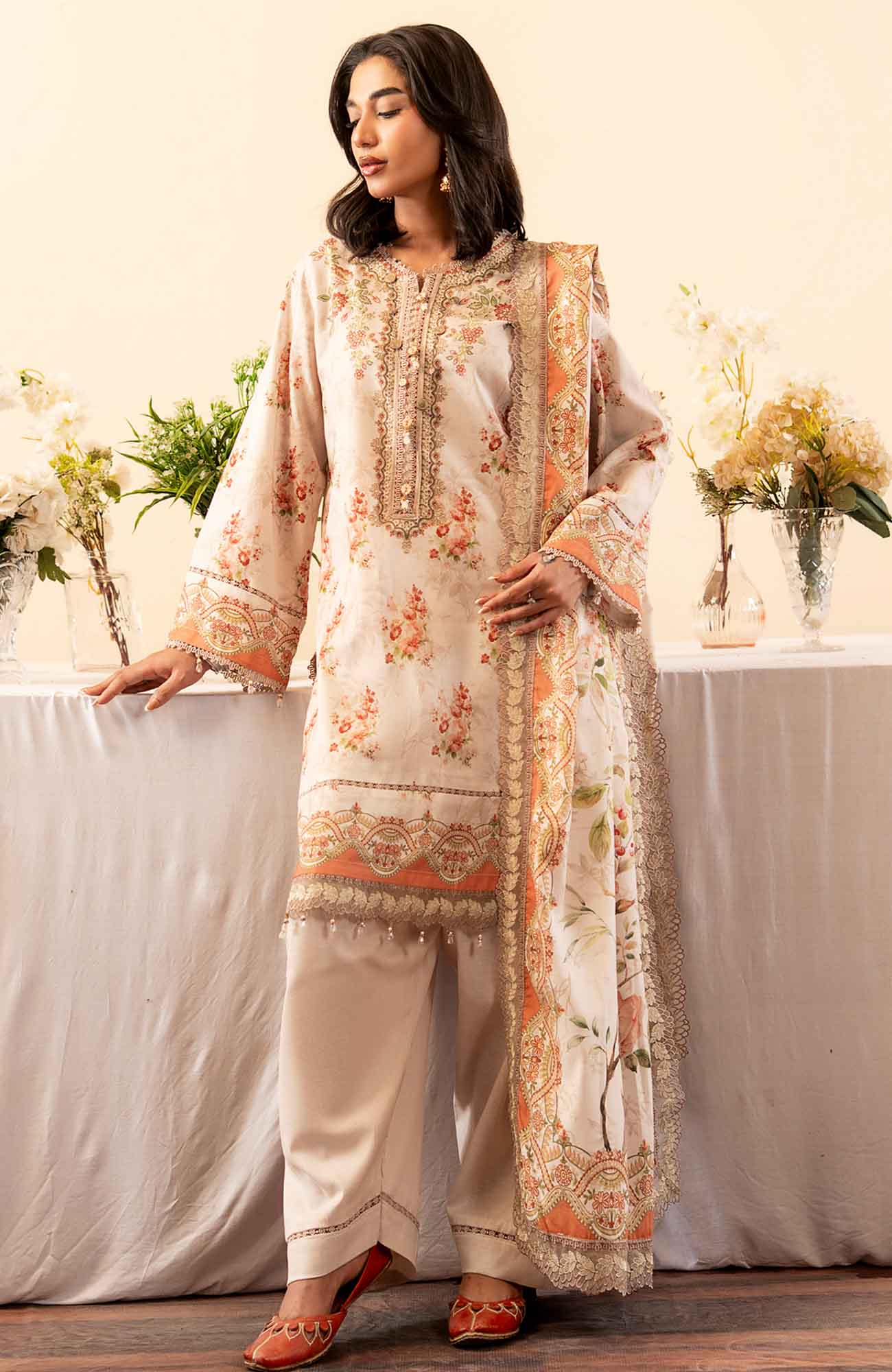 Winterly Digital Printed Khaddar Unstitched 3 Piece Suit