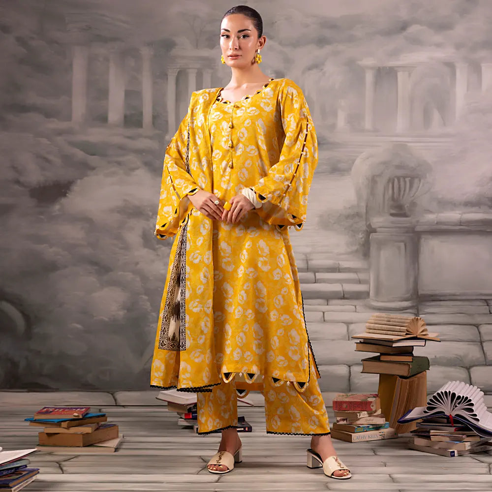 Palwasha Digital Printed Lawn Unstitched 3 Piece Suit