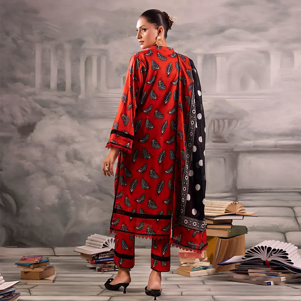 Chandni Digital Printed Lawn Unstitched 3 Piece Suit