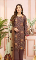 Zunaira Digital Printed Lawn Unstitched 3 Piece Suit
