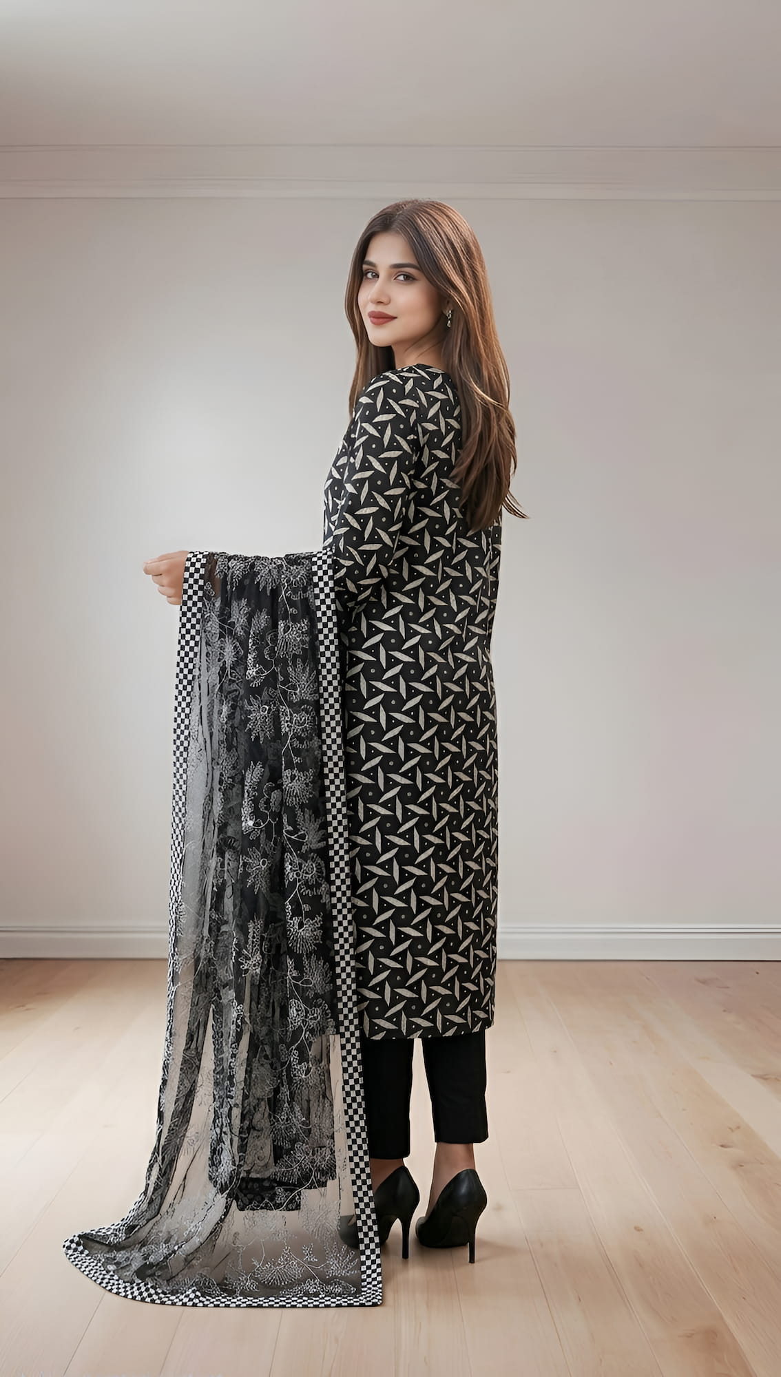 Zinnia Digital Printed Lawn Unstitched 3 Piece Suit
