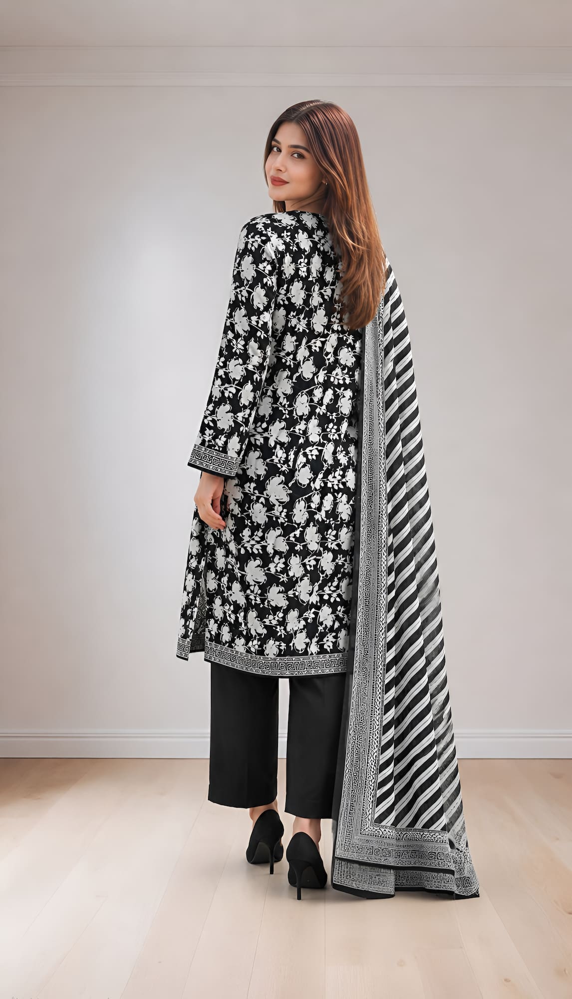 Rania Digital Printed Lawn Unstitched 3 Piece Suit