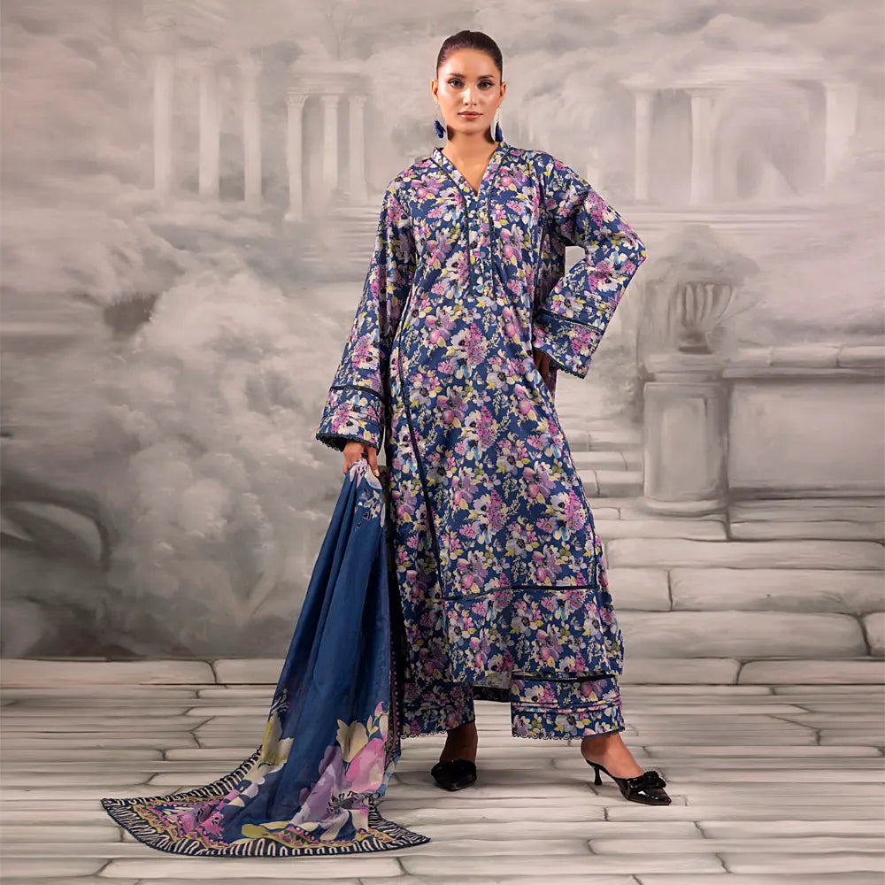 Linnea Digital Printed Lawn Unstitched 3 Piece Suit