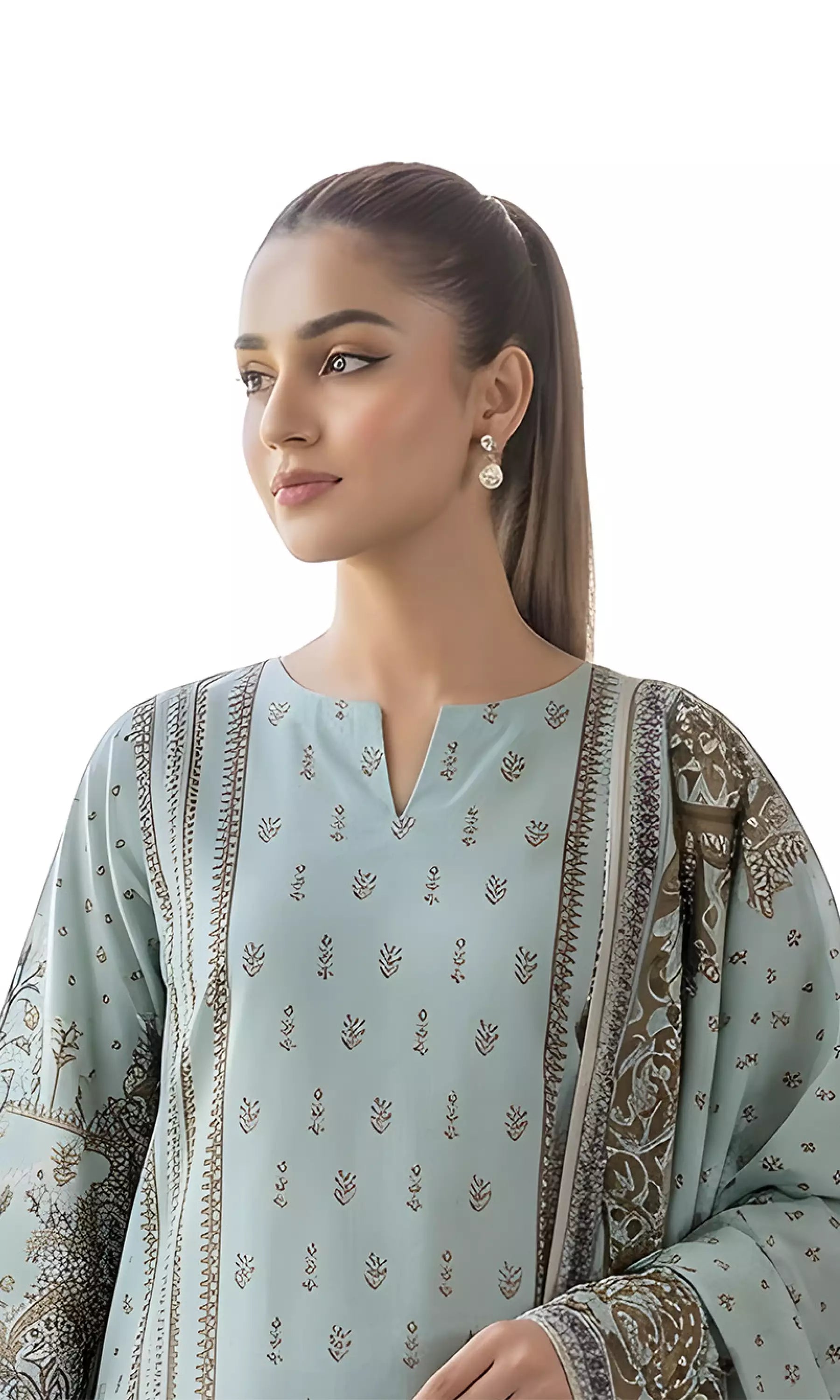 Solstice Digital Printed Lawn Unstitched 3 Piece Suit