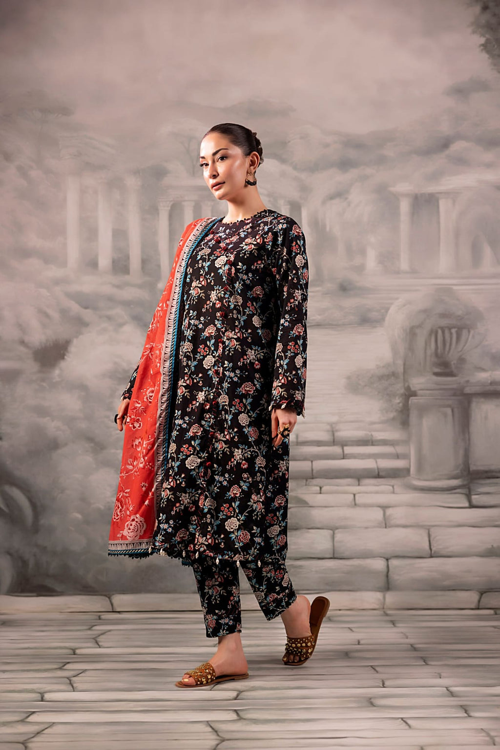 Aylin Digital Printed Lawn Unstitched 3 Piece Suit