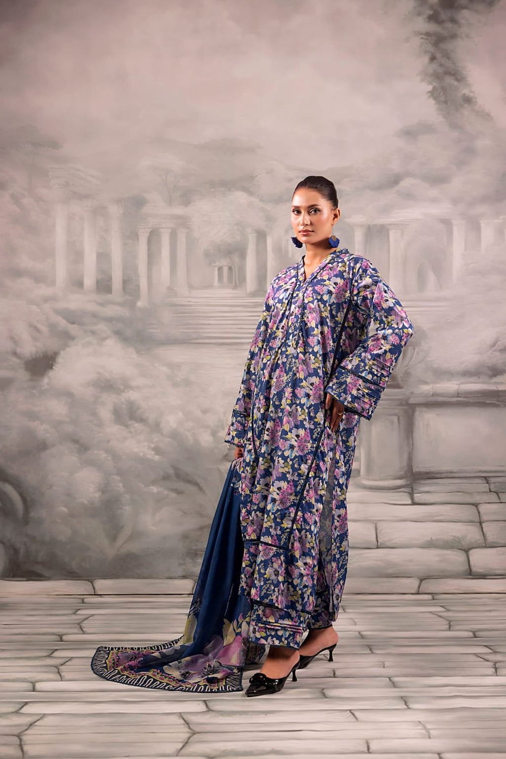Anaisha Digital Printed Lawn Unstitched 3 Piece Suit