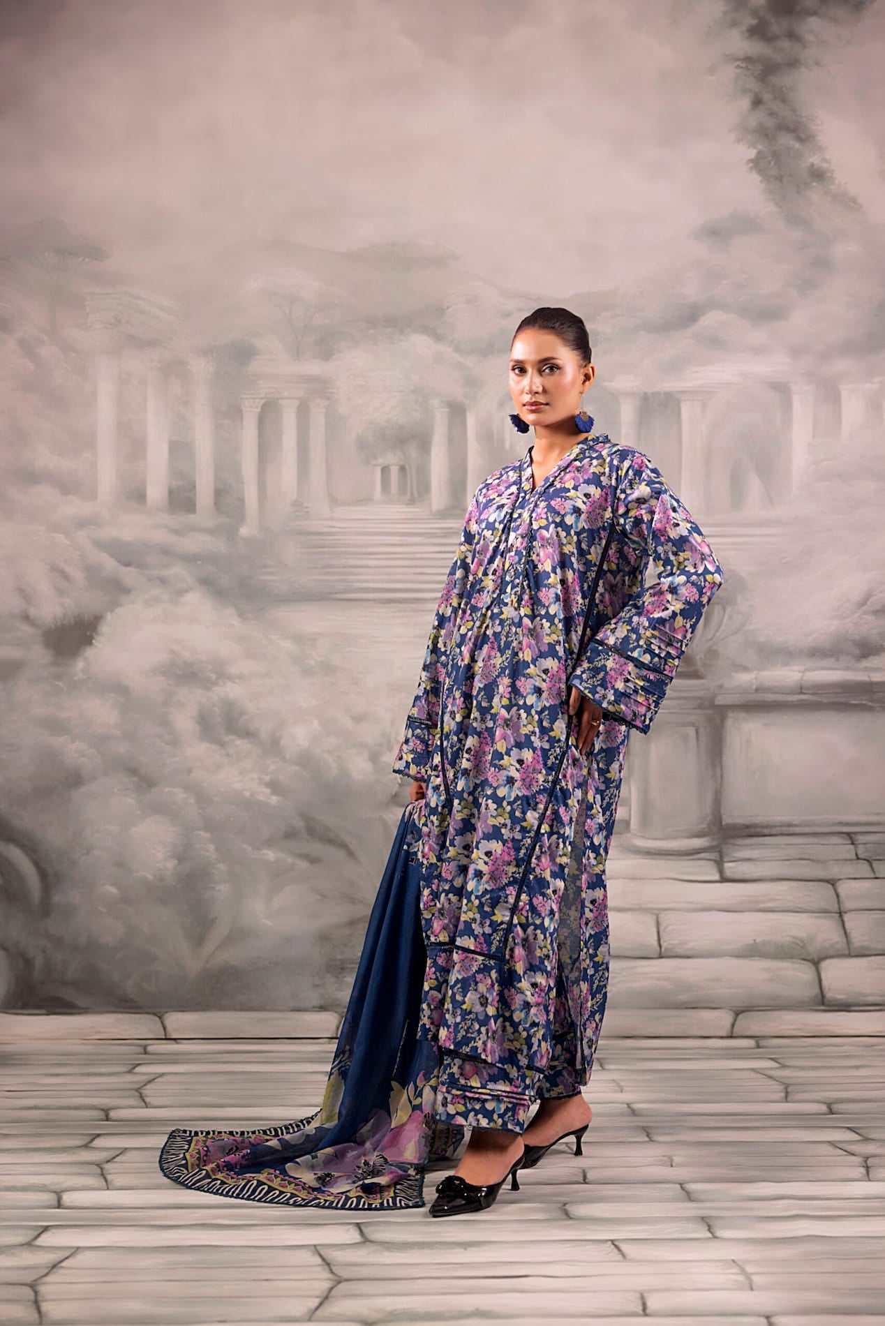 Anaisha Digital Printed Lawn Unstitched 3 Piece Suit