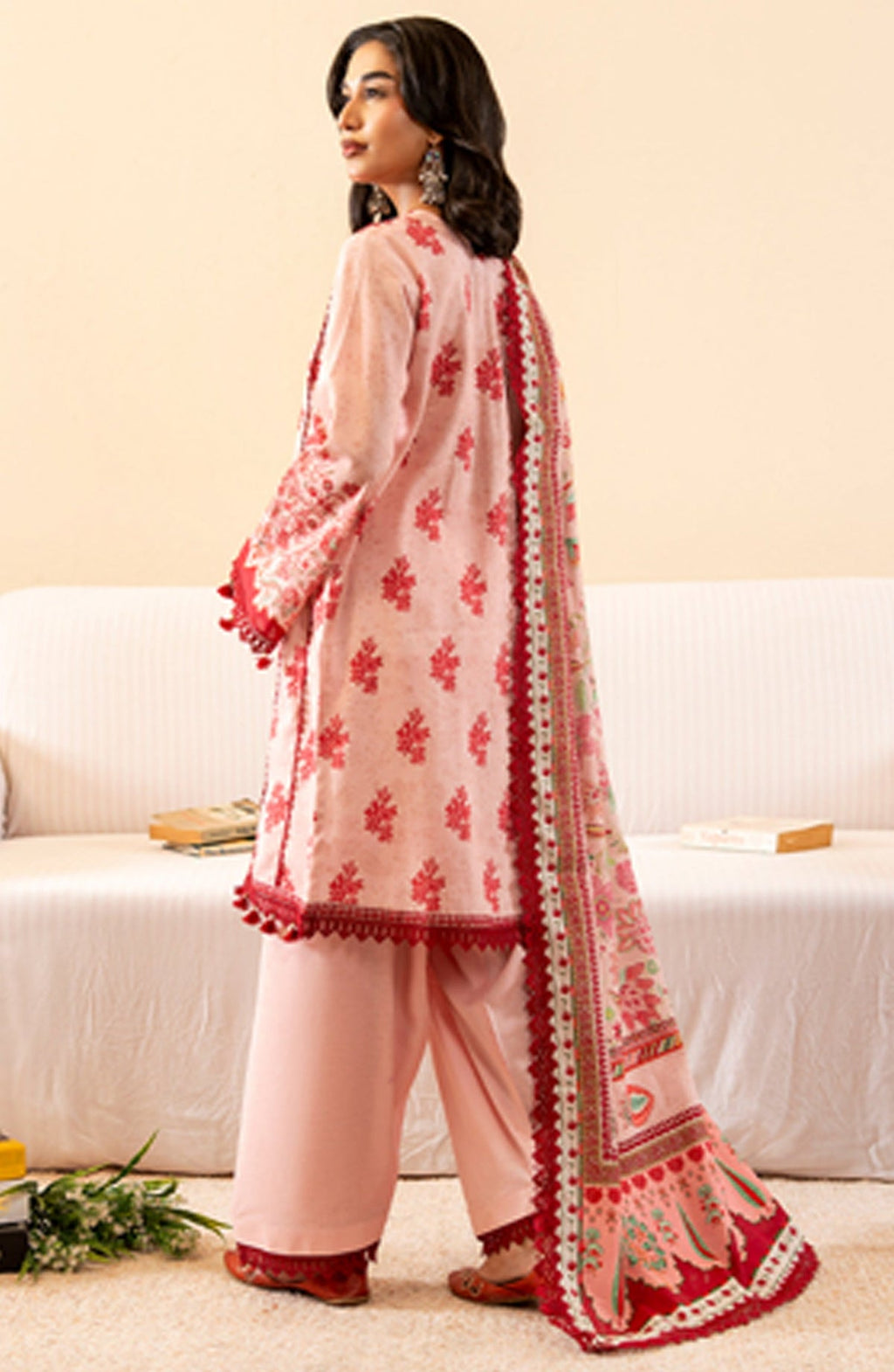 Marigold Digital Printed Khaddar Unstitched 3 Piece Suit