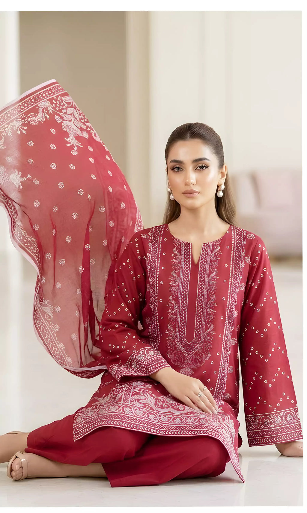 Liora Digital Printed Lawn Unstitched 3 Piece Suit