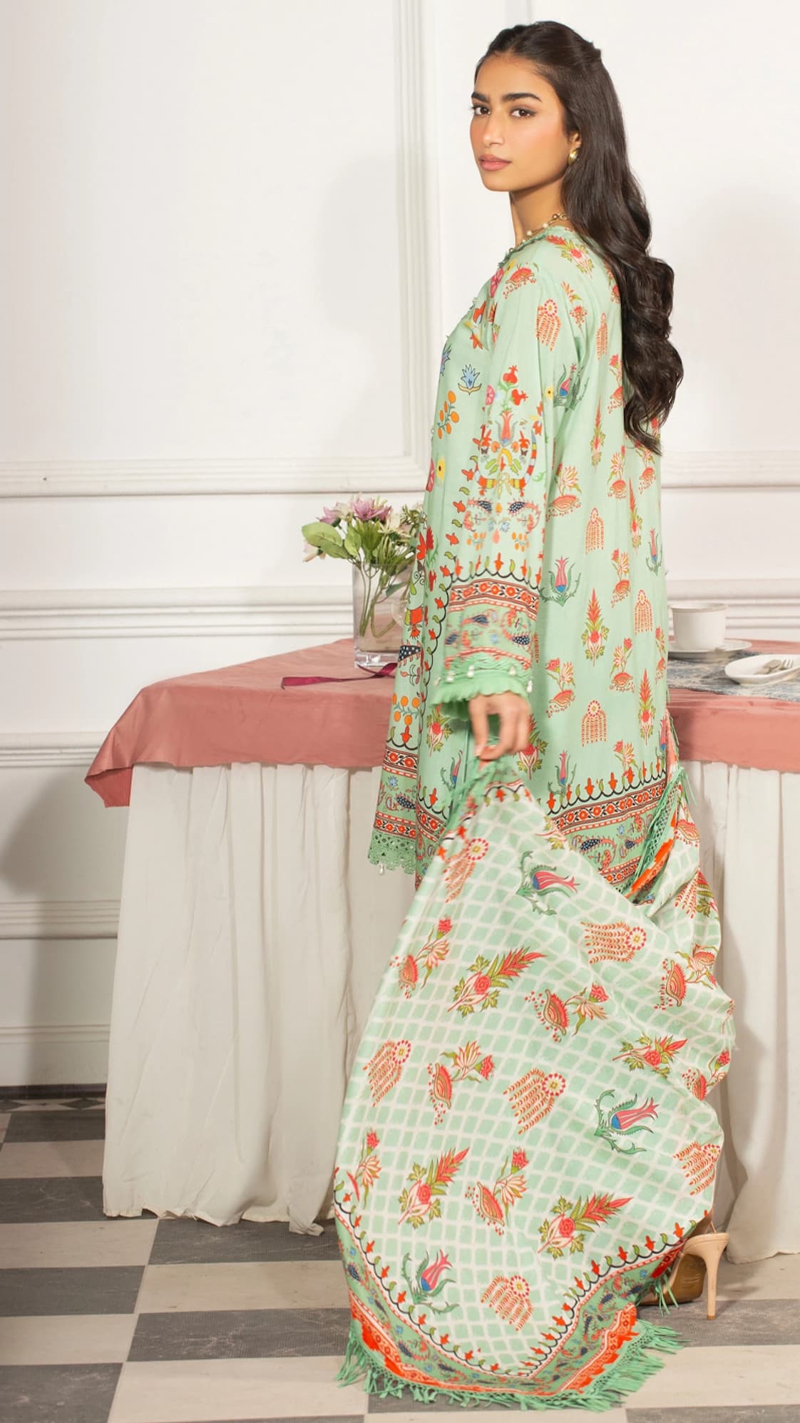 Eshaal Digital Printed Lawn Unstitched 3 Piece Suit