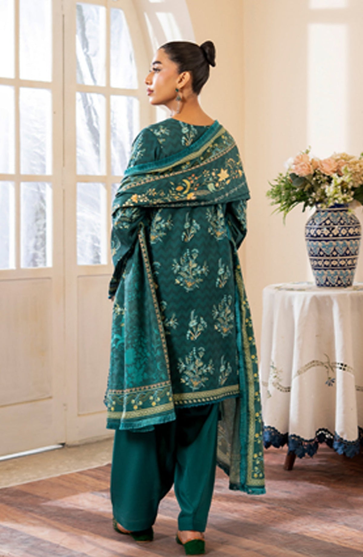 Celestine Digital Printed Khaddar Unstitched 3 Piece Suit