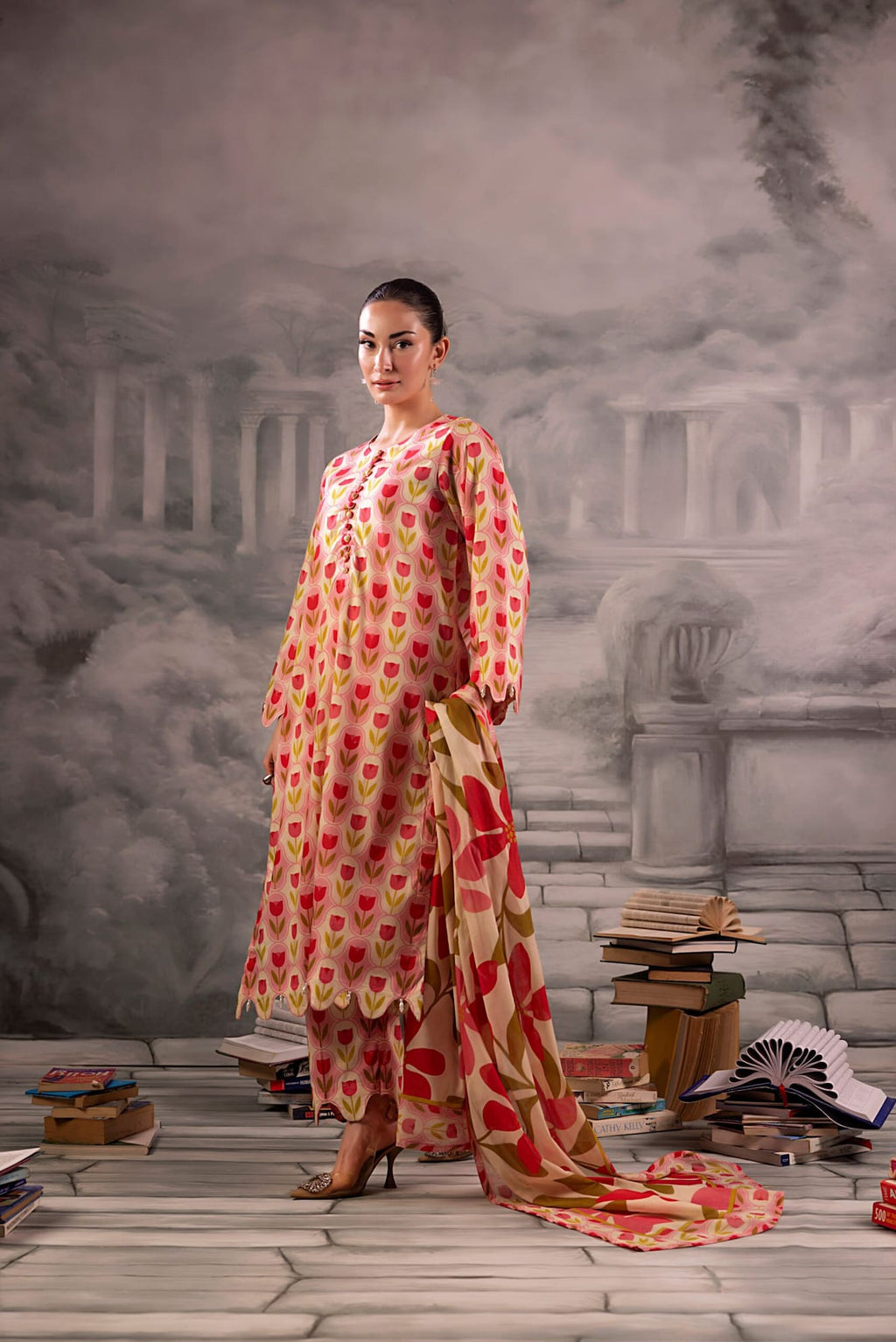 Braira Digital Printed Lawn Unstitched 3 Piece Suit