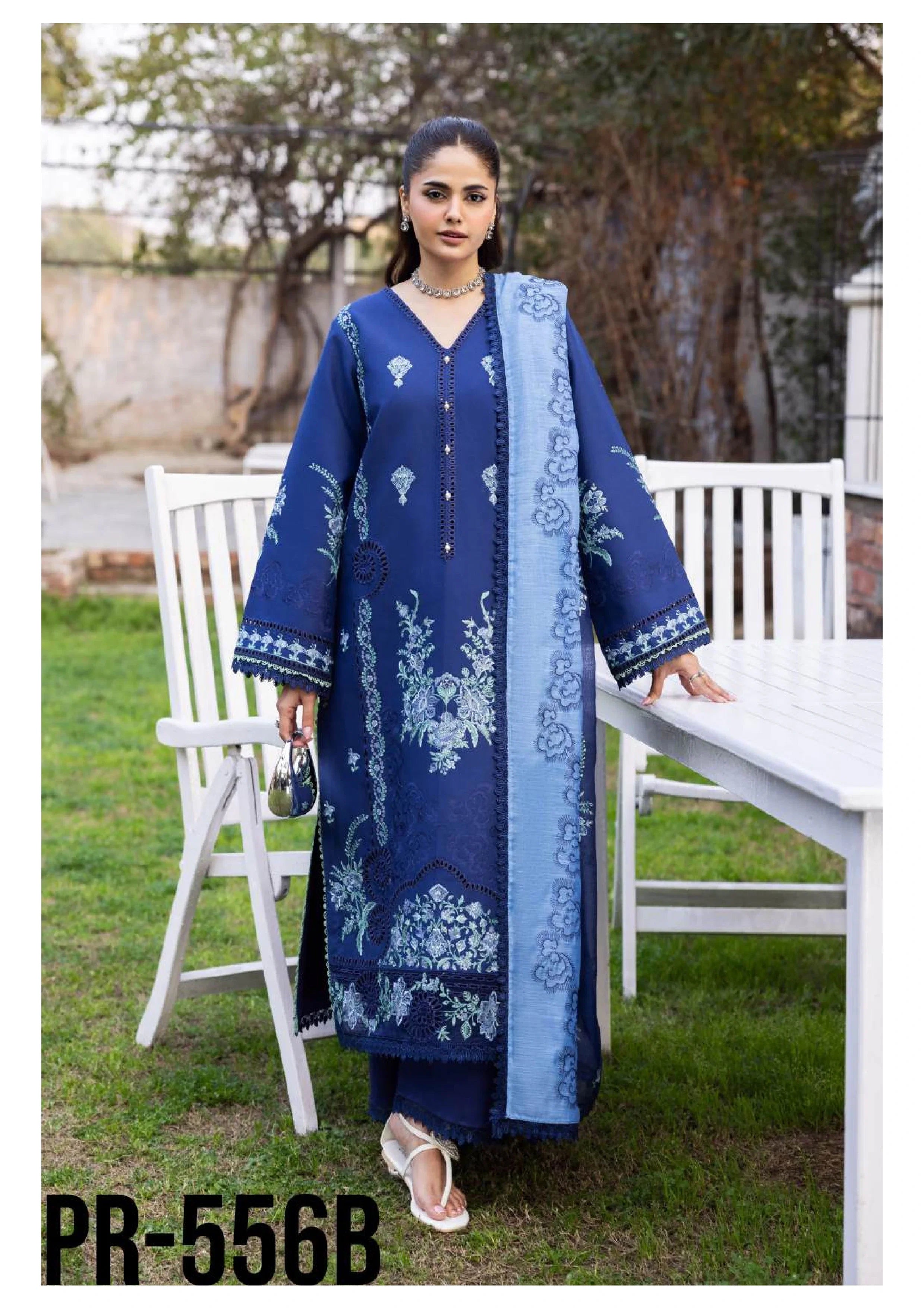 Rosemary Embroidered Lawn Unstitched 3 Piece Suit — Luxury Edit