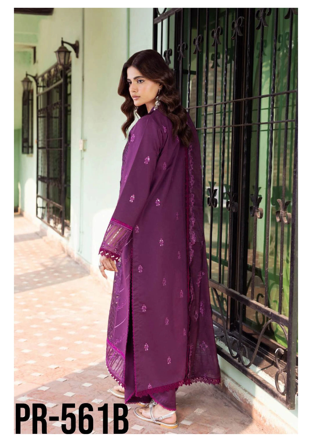 Rida Embroidered Lawn Unstitched 3 Piece Suit — Luxury Edit