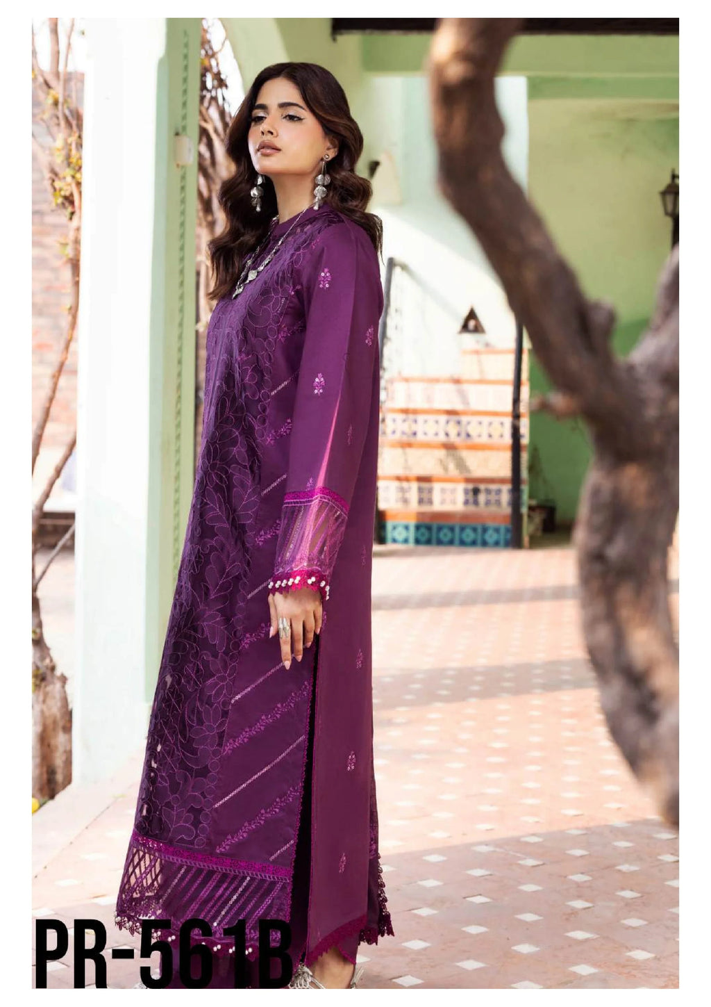Rida Embroidered Lawn Unstitched 3 Piece Suit — Luxury Edit