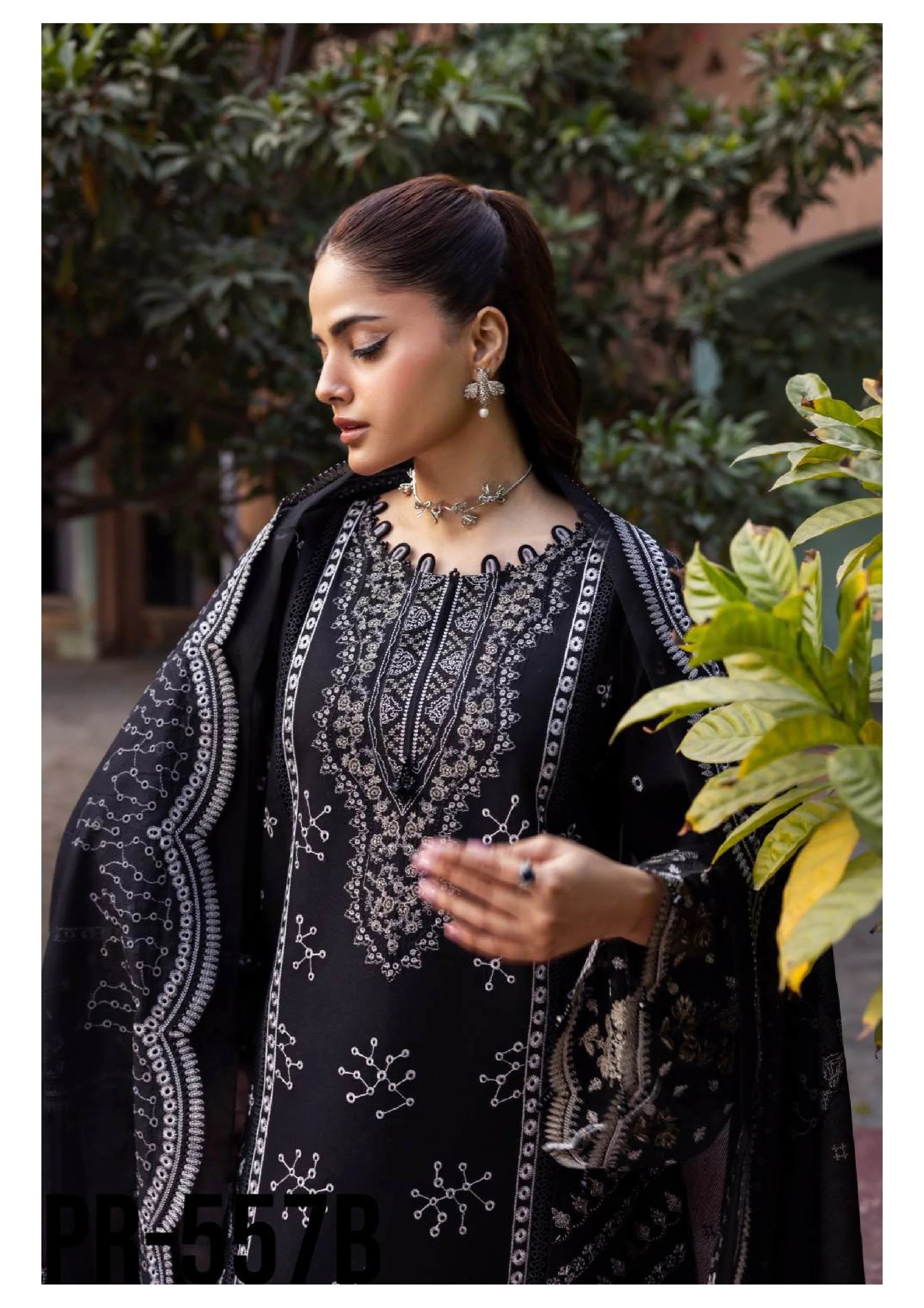 Saba Embroidered Lawn Unstitched 3 Piece Suit — Luxury Edit