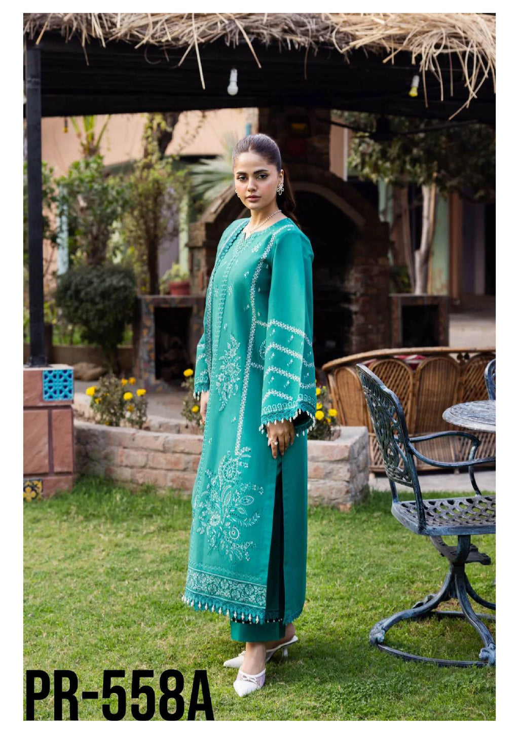 Talia Embroidered Lawn Unstitched 3 Piece Suit — Luxury Edit