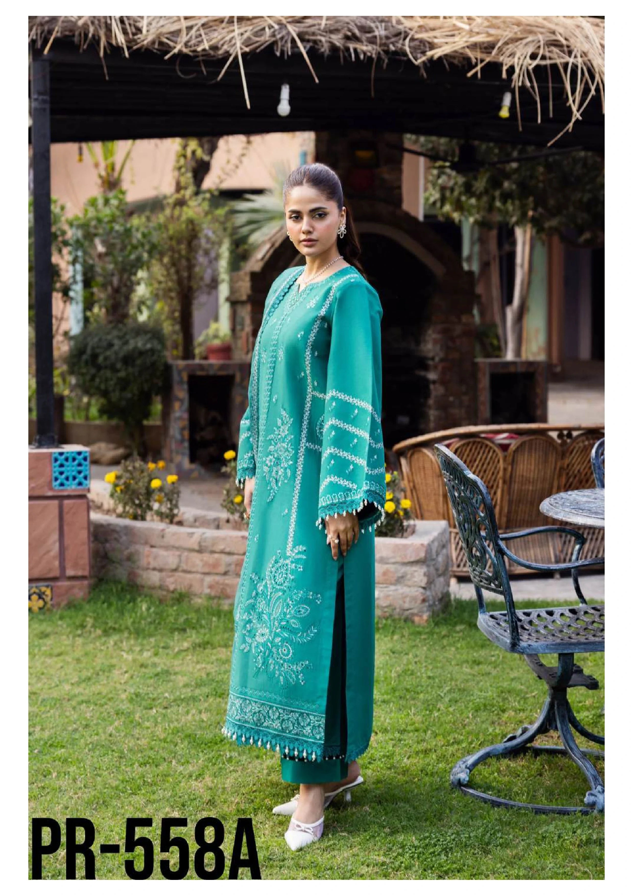 Talia Embroidered Lawn Unstitched 3 Piece Suit — Luxury Edit