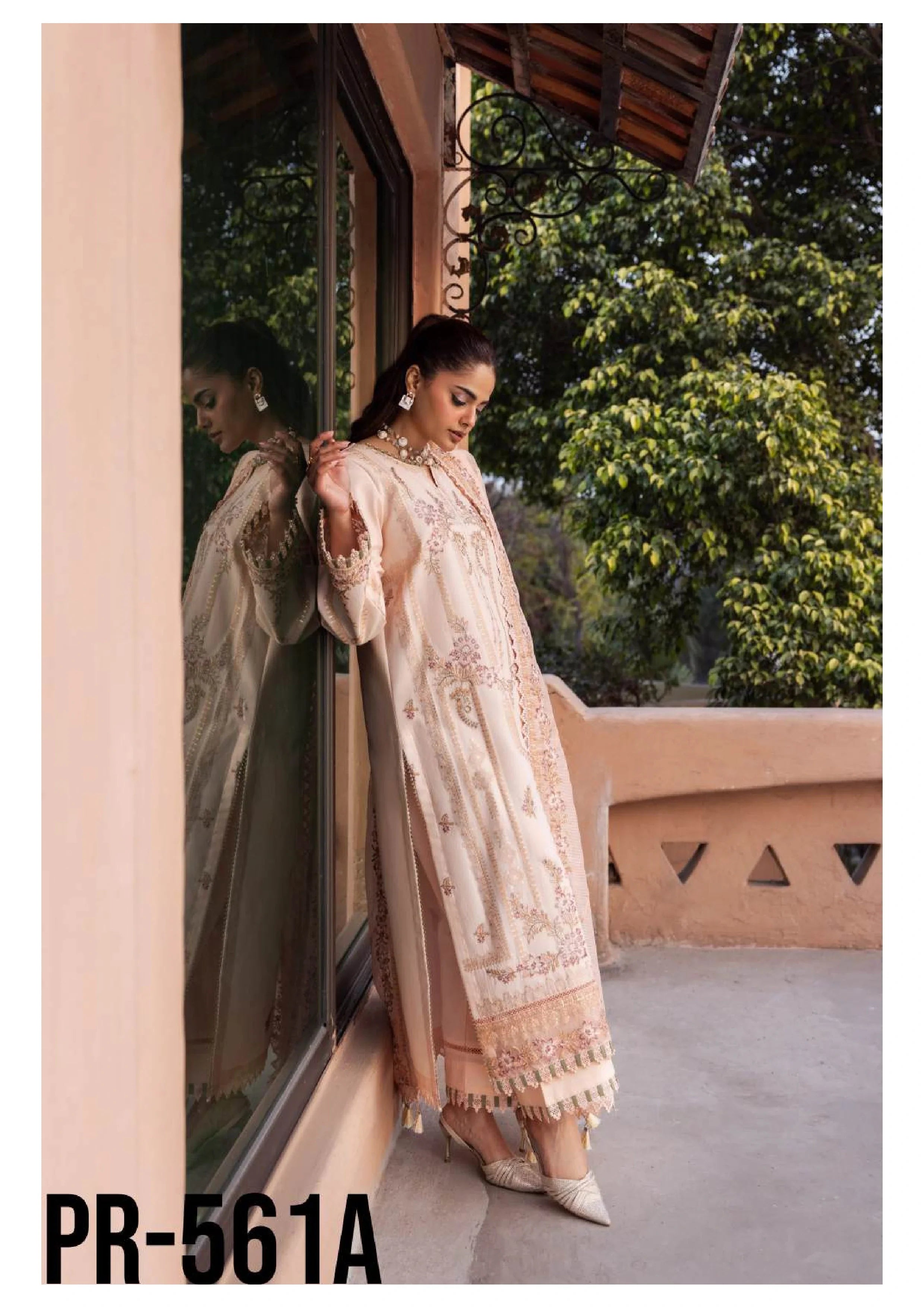 Urooj Embroidered Lawn Unstitched 3 Piece Suit — Luxury Edit