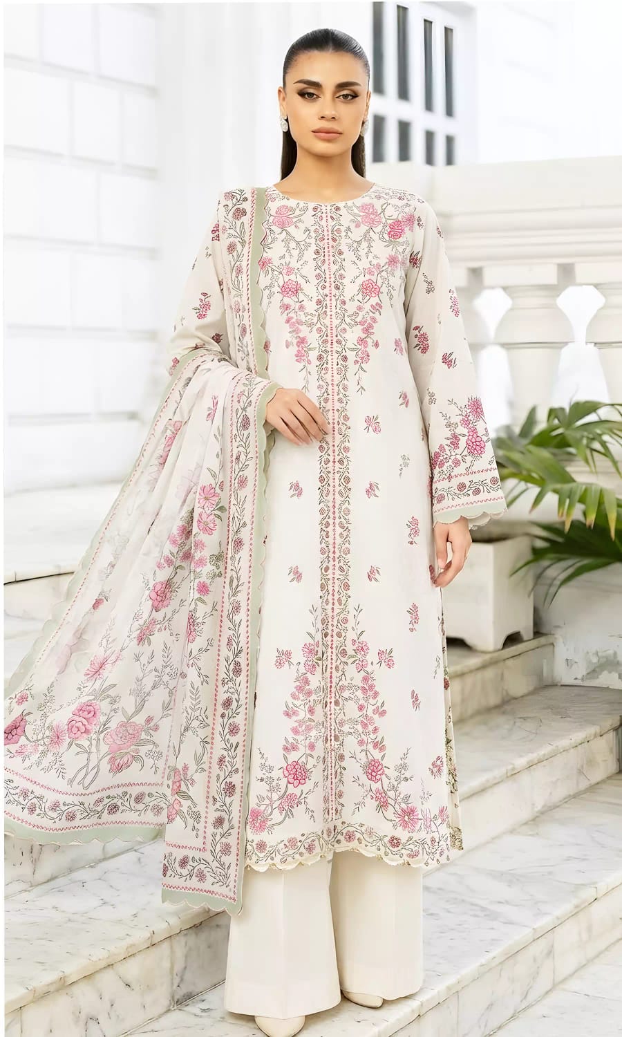 Tuba Digital Printed Lawn Unstitched 3 Piece Suit
