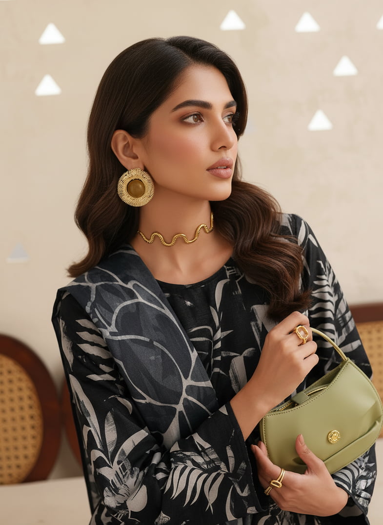 Juveria Digital Printed Lawn Unstitched 3 Piece Suit