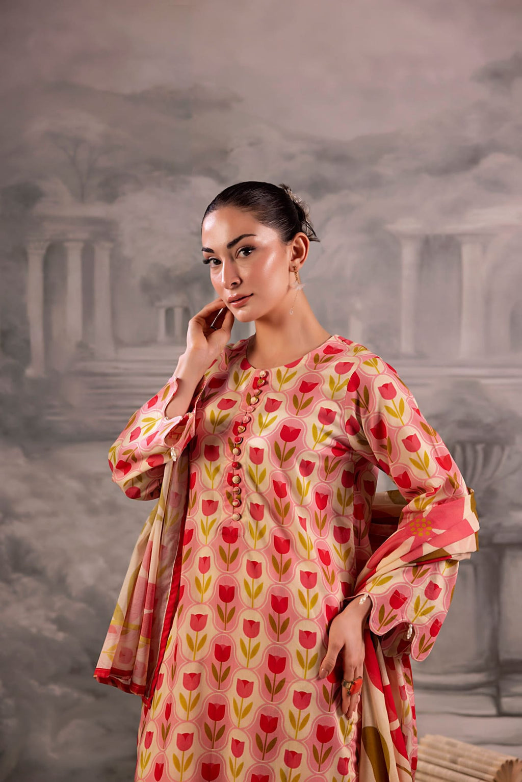 Braira Digital Printed Lawn Unstitched 3 Piece Suit