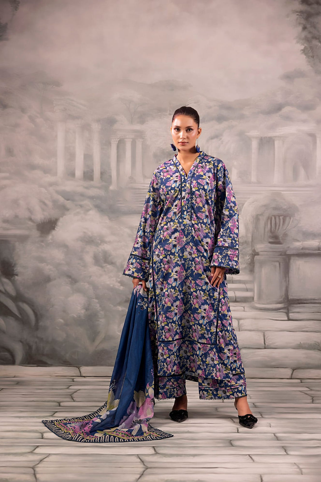 Anaisha Digital Printed Lawn Unstitched 3 Piece Suit