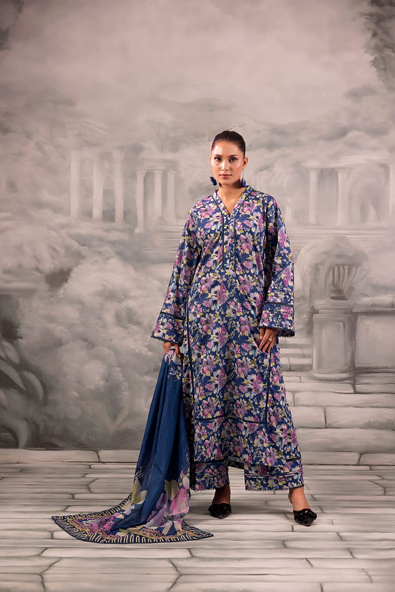 Anaisha Digital Printed Lawn Unstitched 3 Piece Suit