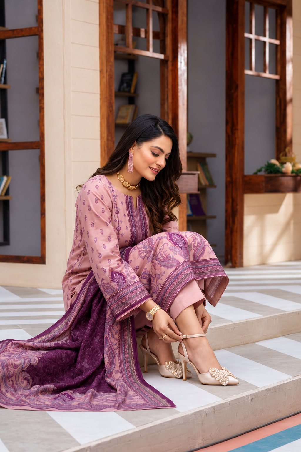 Bisma Digital Printed Lawn Unstitched 3 Piece Suit