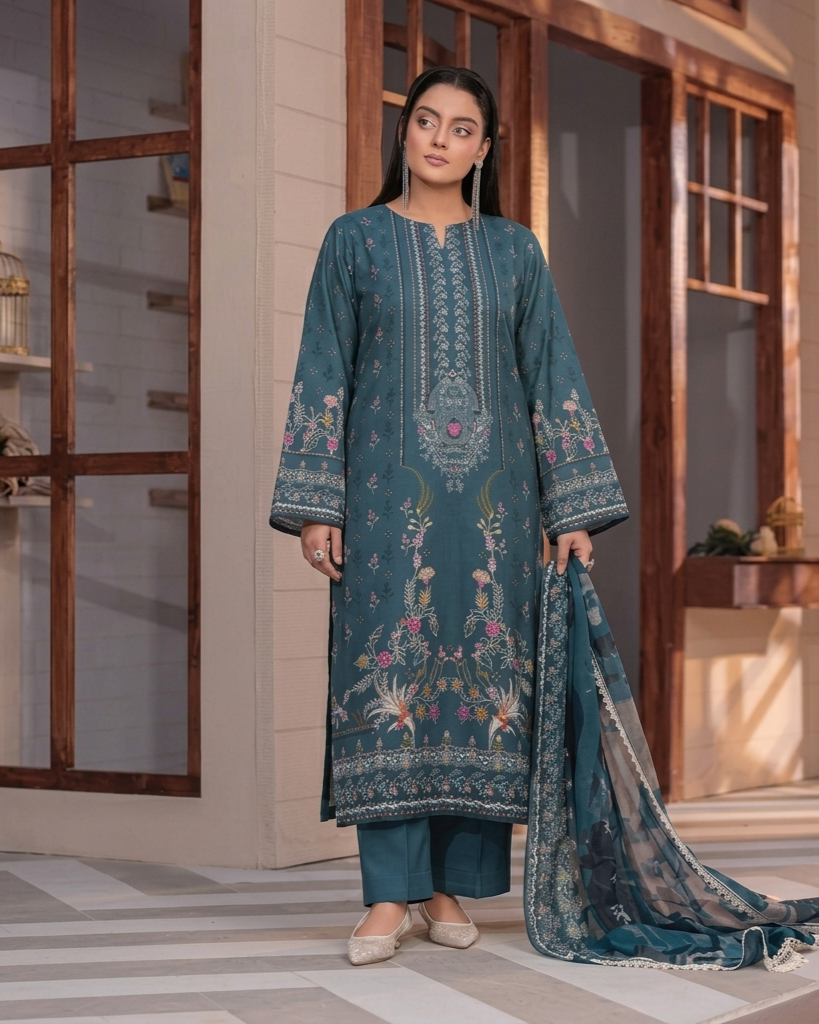 Digital Printed Lawn 3PC Suit