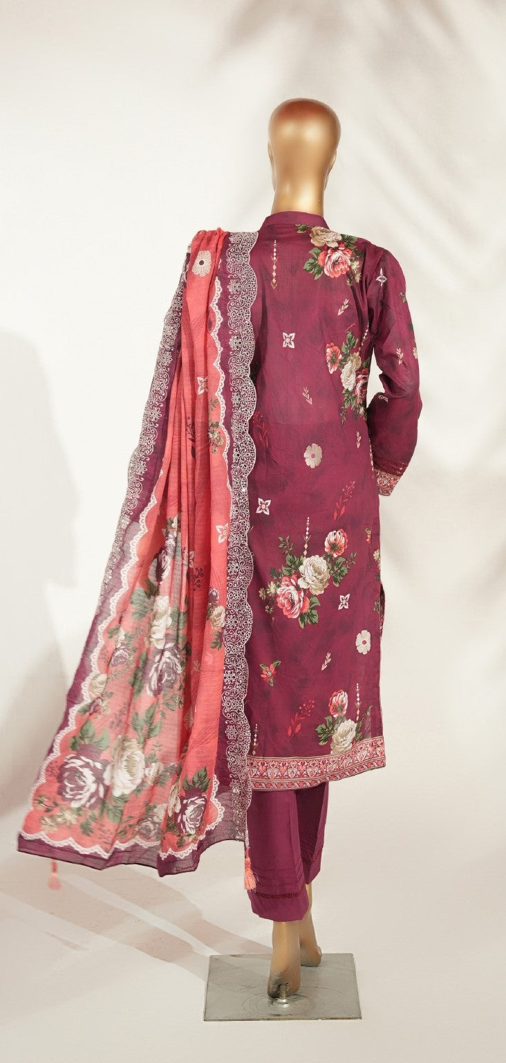 Gulrukh Embroidered Lawn Unstitched 3 Piece Suit — Classic Edit