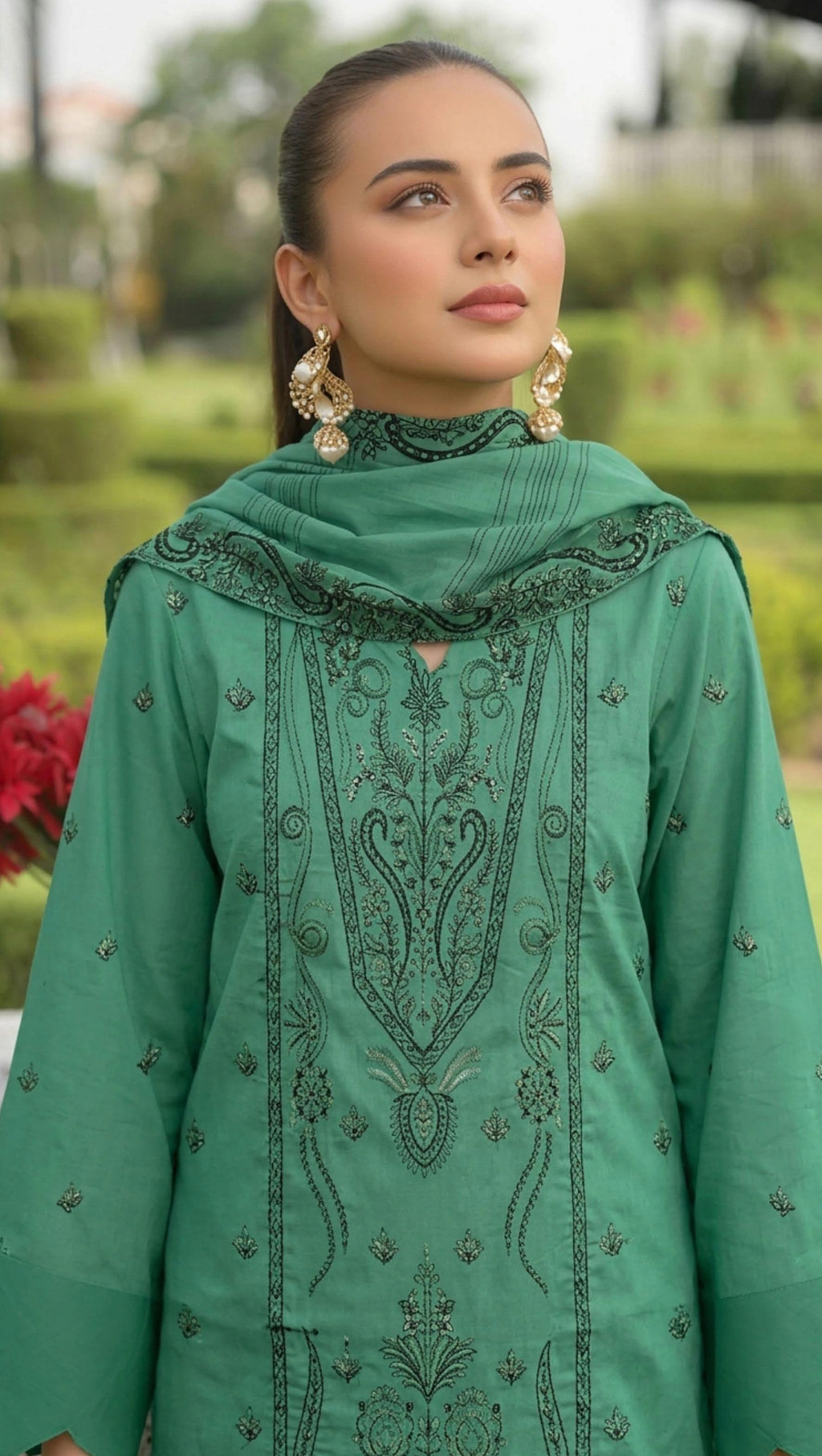 Wafa Embroidered Lawn Unstitched 3 Piece Suit — Premium Edit