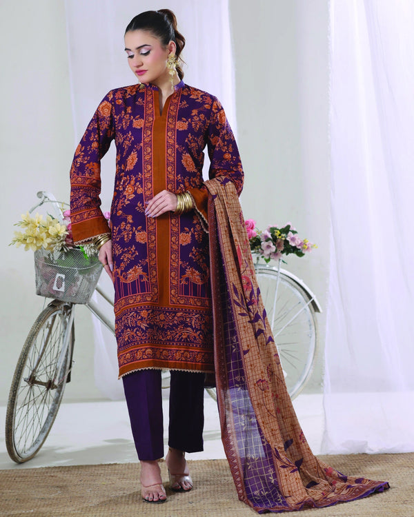 Gulmina Digital Printed Lawn Unstitched 3 Piece Suit